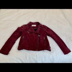 Leather motorcycle jacket